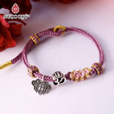 Vòng tay thắt dây phối charm S925 cao cấp [Mẫu NQVT3529] - Ngọc Quý