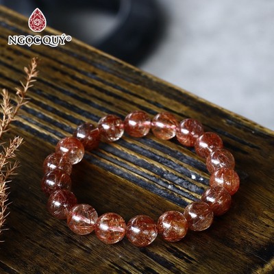 Vòng thạch anh tóc đỏ AAA - Ngọc Quý