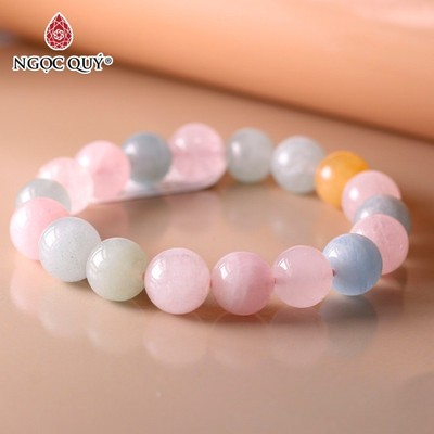 Vòng tay đá beryl đa sắc - Ngọc Quý