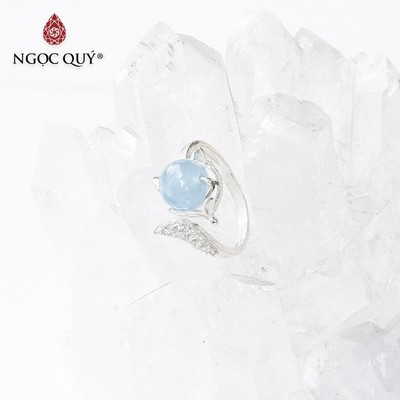 Nhẫn S925 hồ ly đính đá thiên nhiên freesize - Ngọc Quý