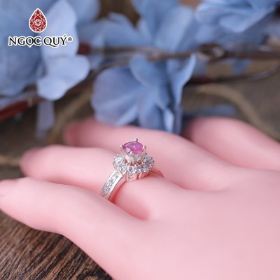 Nhẫn S925 RB hồng - Ngọc Quý