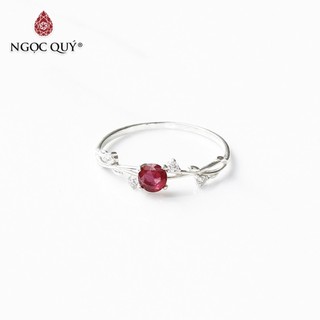 Nhẫn S925 đính Rb - Ngọc Quý
