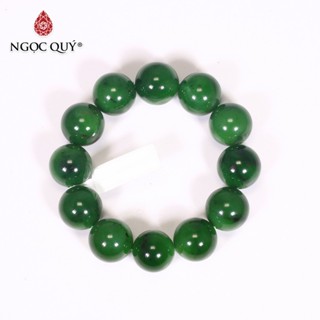  Vòng tay đá ngọc bích thiên nhiên Nephrite mệnh hỏa mộc - Ngọc Quý 