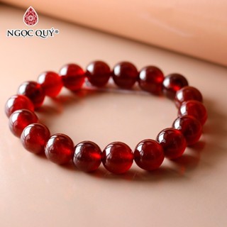  Vòng tay đá Ngọc Hồng Lựu Garnet AAA Hợp Mệnh Hỏa & Thổ - Ngọc Quý 