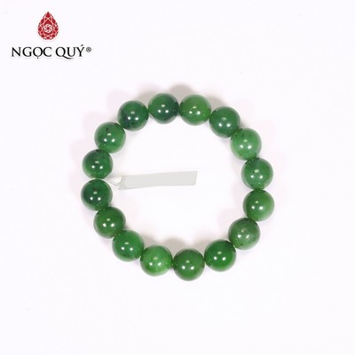 Ngọc Quý - Vòng tay màu xanh lá size hạt 12mm