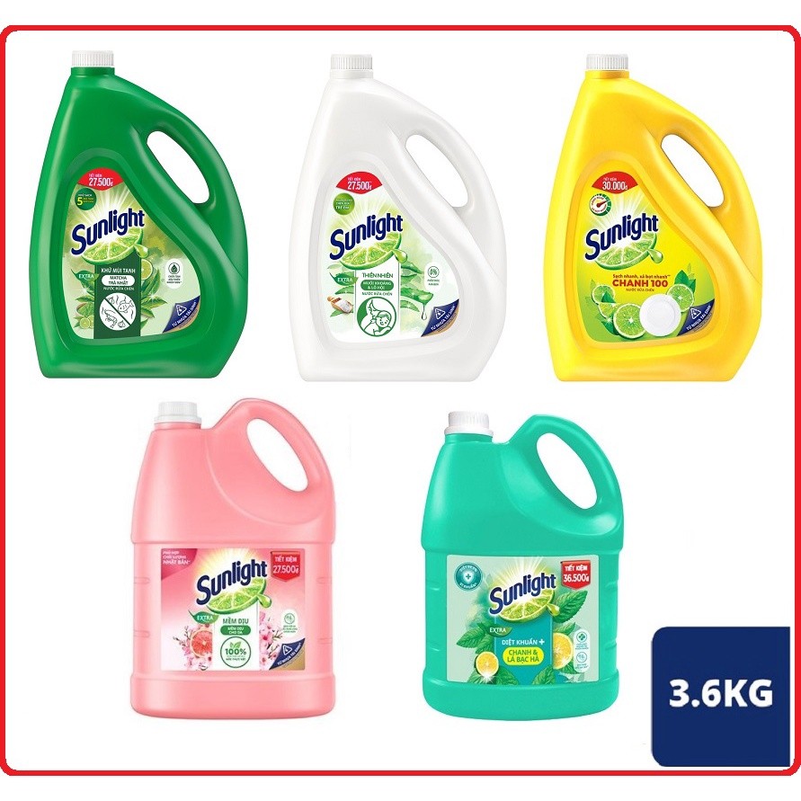 Nước rửa chén Sunlight Can 3.6kg