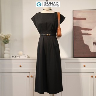 Đầm nữ GUMAC ly xếp eo LD0919 