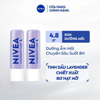  Bộ 2 Son Dưỡng Môi NIVEA Ban Đêm Hương Lavender  4.8 g  - 88068 