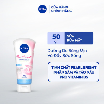Sữa Rửa Mặt NIVEA Pearl Bright Dưỡng Sáng Da Ngọc Trai 50g - 86704