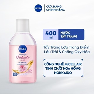 Nước Tẩy Trang NIVEA Hokkaido Rose Làm Sạch Trang Điểm Hiệu Quả (400 ml) - 86550