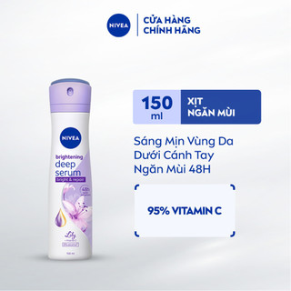 Xịt ngăn mùi nivea serum sáng mịn hương hoa lily - 85312