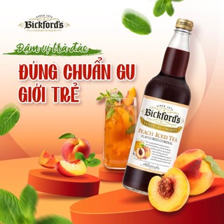 Siro trà đào Bickford's chai 750ml - Phân phối bởi Alatre