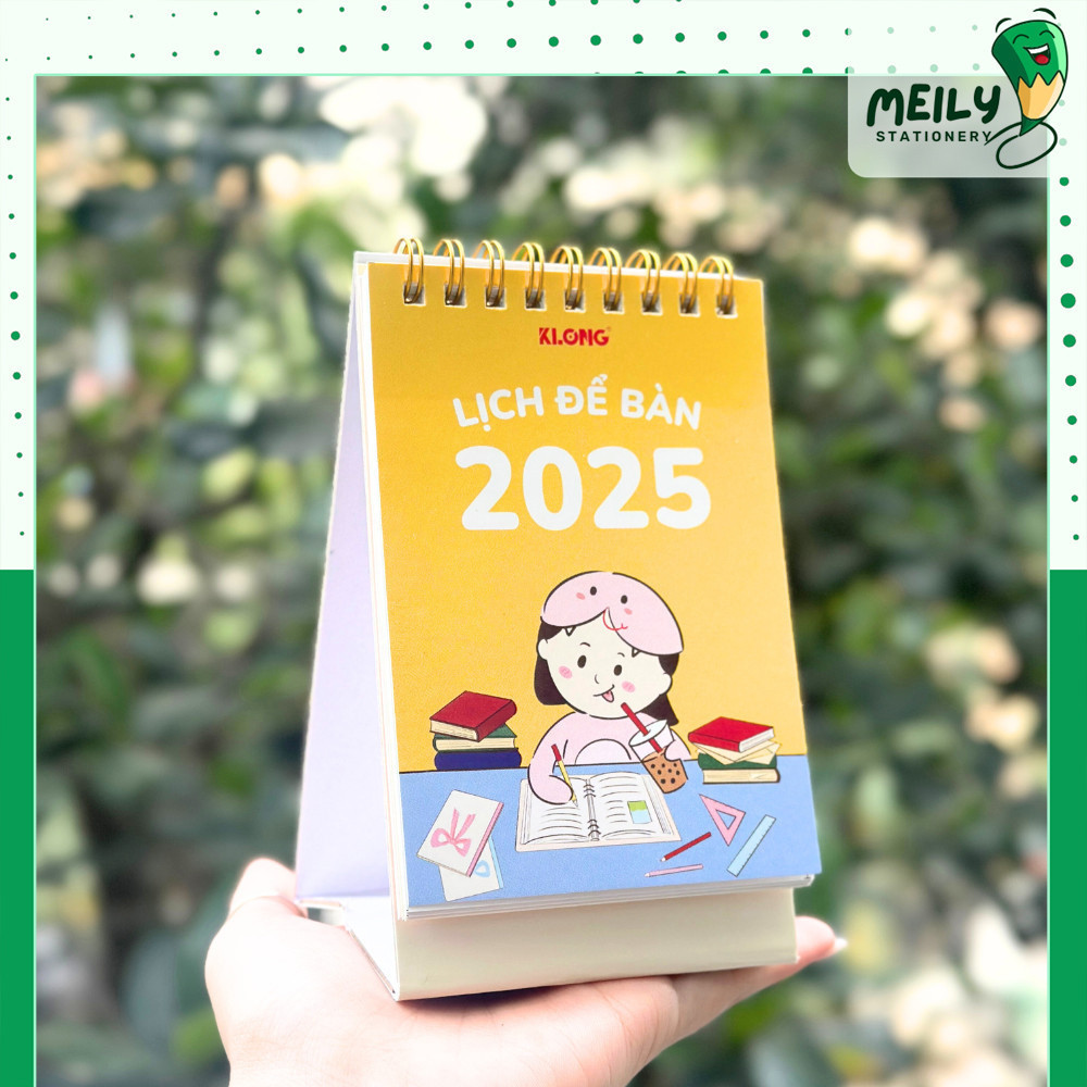 Lịch để bàn mini KLONG A7 2025 𝐒𝐏𝐄𝐂𝐈𝐀𝐋 𝐆𝐈𝐅𝐓