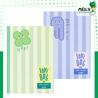 Vở KLONG B5 vở may dán gáy 200 trang InviDot Line Emotions MS 203 Sổ kẻ ngang 100GSM viết,đi nét