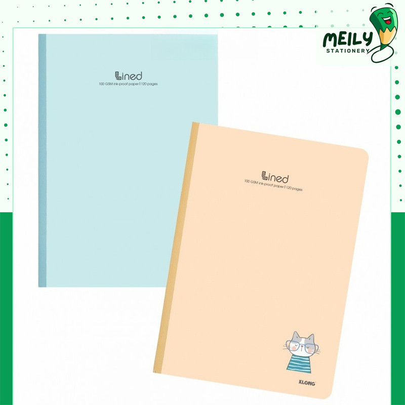 Vở kẻ ngang A4 Klong may dán gáy VPPMEILY 500-300-120 tr tập sổ bìa cute giấy linedkhông nhòe mực