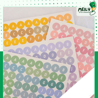  Sticker chữ cái in hoa màu pastel xinh xắn STI56 nhãn dán chữ tiếng anh alphabet trang trí sổ vở bullet journal 