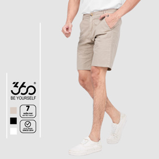 Quần sooc nam chất liệu khaki thương hiệu 360 Boutique nhiều màu trẻ trung cao cấp - QSKTK413