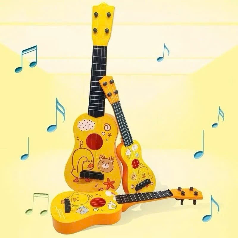 Đàn Ukulele, Đàn guitar Mămmy con vịt vàng cho bé bằng nhựa phát ra tiếng nhạc