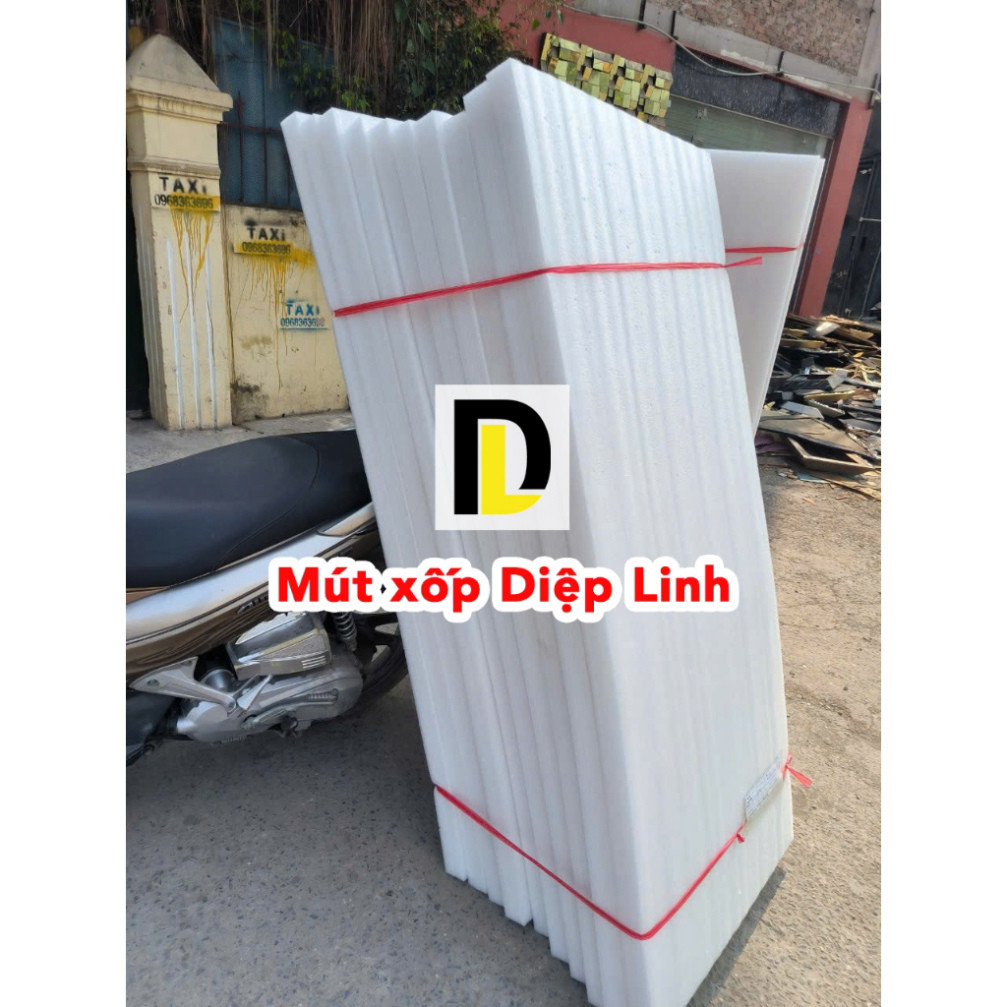 Xốp PE foam, xốp cắm hoa kt 150 x 64cm dày 3cm 5cm 7cm 9cm - đóng gói bảo vệ hàng hóa, cắm hoa, chốn