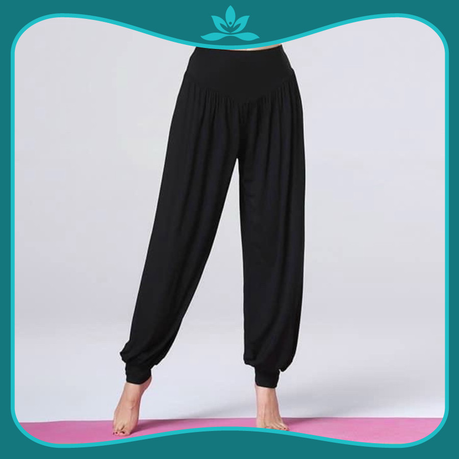 Quần dài alibaba nữ tập yoga, múa zumba, tập gym co giãn 4 chiều thoáng mát