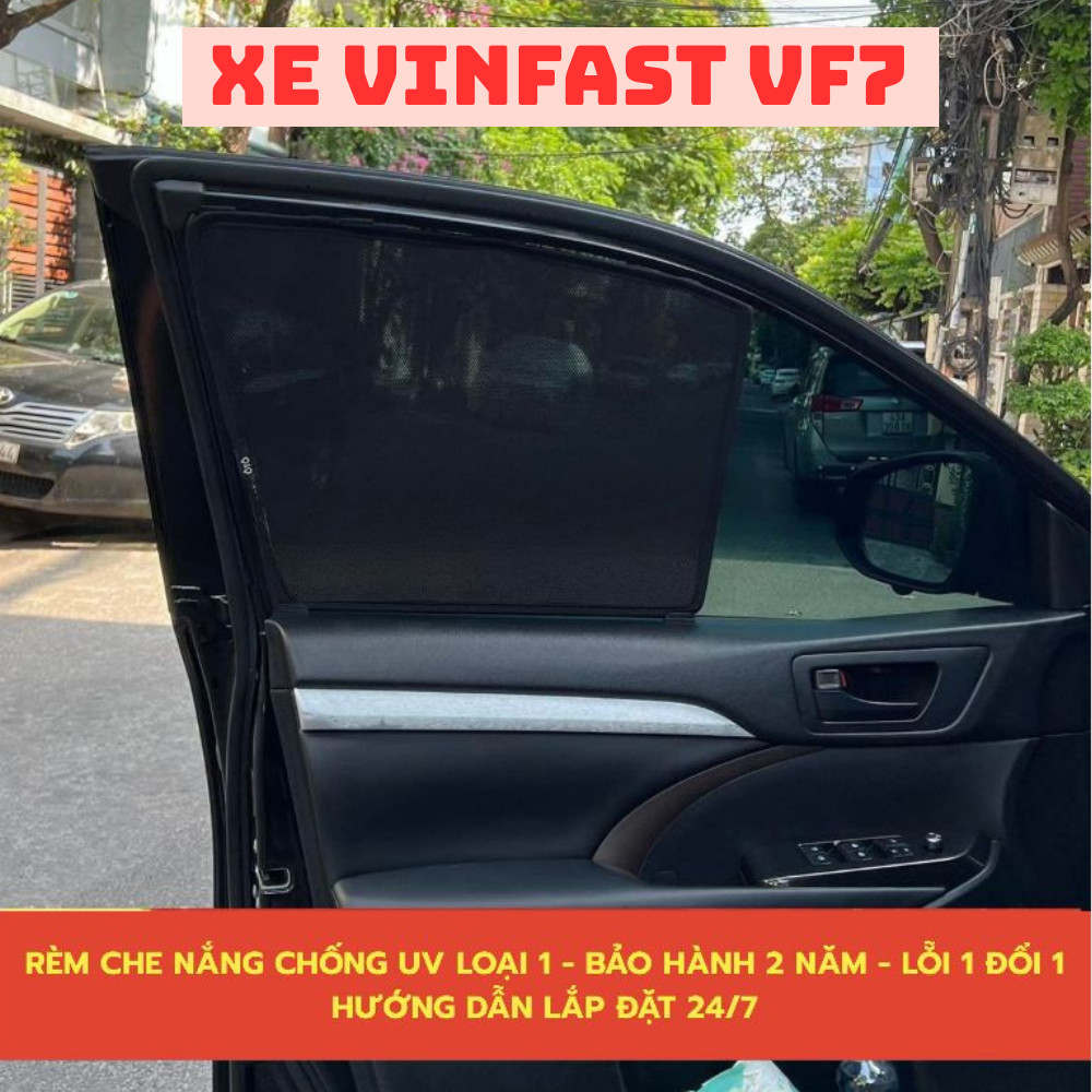 Rèm che nắng LOẠI 1 xe VINFAST VF7 - HÀNG Mr OTO. Rèm Dày- BH 24 tháng