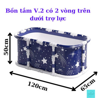  Bồn Tắm Gấp Gọn 1m2 Tự Bung V.2 đã ráp sẵn  Ngâm Thuốc Ngâm Đá Cho Bé Tập Bơi Dung tích 250L Decor Hottrend 