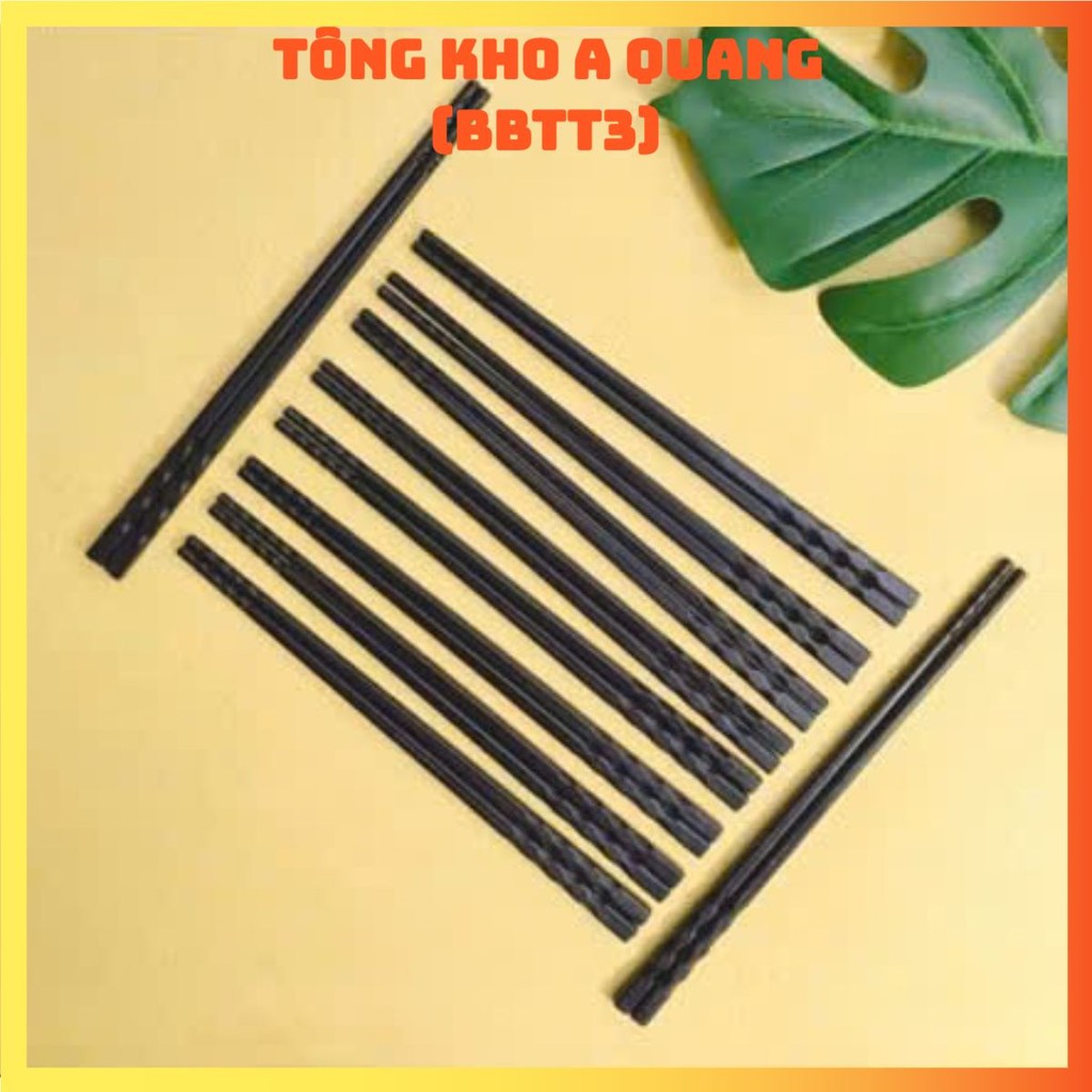 10 ĐÔI ĐŨA NHỰA LƯỢN SÓNG,  Đũa Nhựa Phip Đen - DUANHUA897