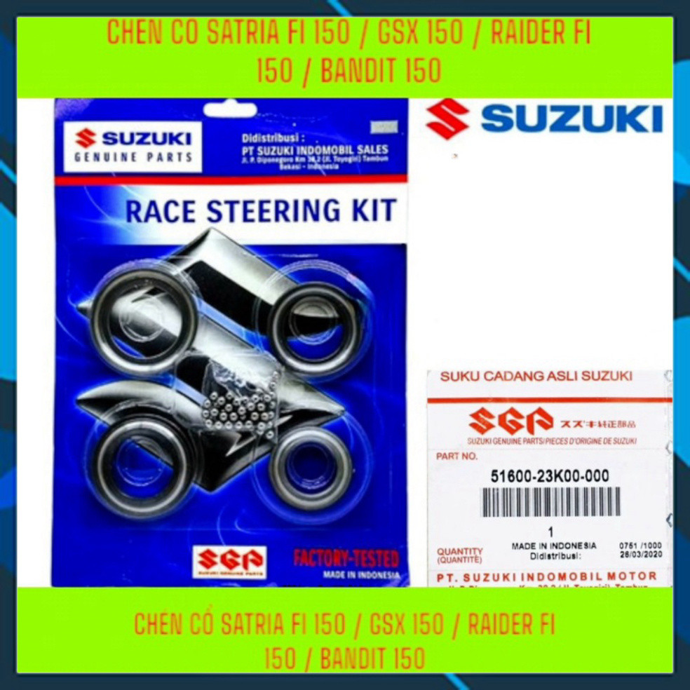 Bộ chén cổ Satria Fi, Raider Fi, GSX 150R, GSX 150S, Bandit 150 nhập khẩu chính hãng Suzuki Indonesi