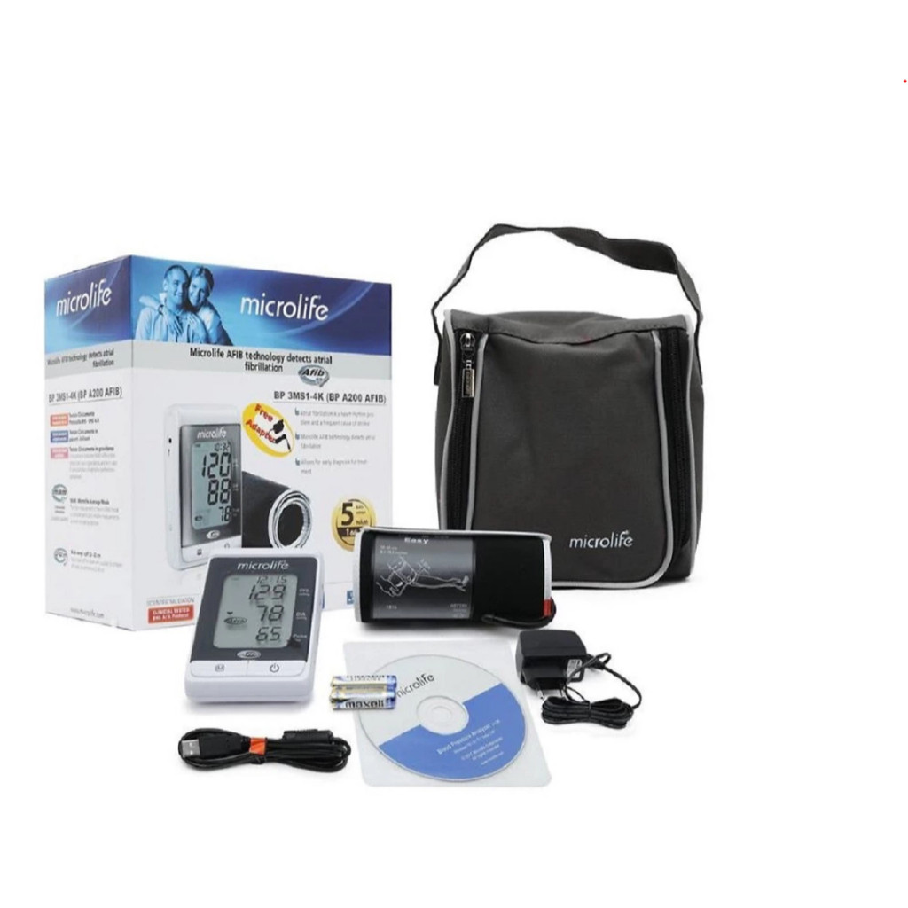 Máy Đo Huyết Áp Cao Cấp Microlife BP A200 Công Nghệ AFIB Phát Hiện Đột Quỵ Sớm, Bảo Hành 5 Năm