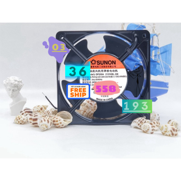 Sunon Quạt Làm Mát 20V  12038   DP200A P/N2123xbl