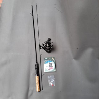 bộ combo cần câu lure ul kèm máy ac 2000 và cá sắt