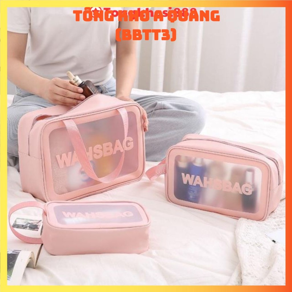 Sét 3 Túi Đựng Mỹ Phẩm WASHBAG Du Lịch , TÚI WASHBAG