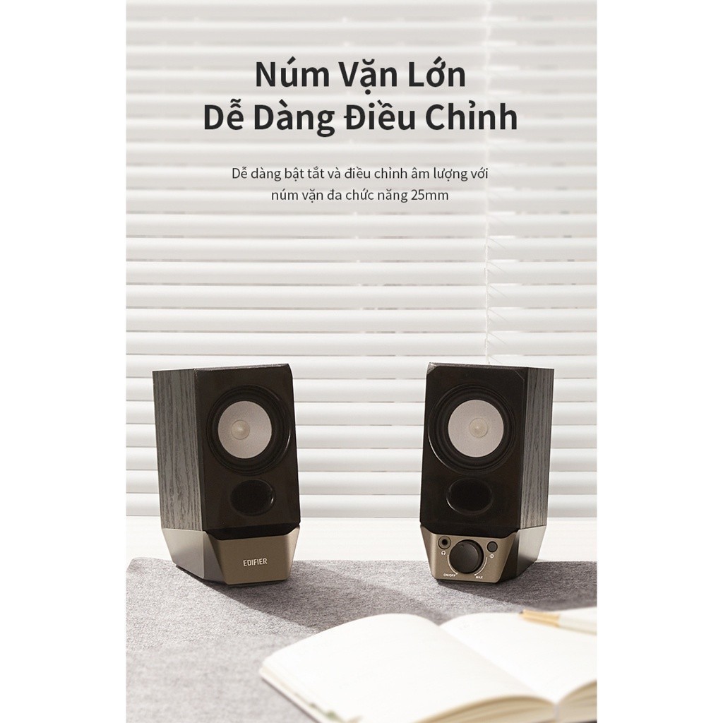 Loa Bluetooth Bookshelf EDIFIER R19BT | Công Suất 4W | Bluetooth 5.3 | Loa Toàn Dải 2.75inch | Bảo Hành 15 Tháng | BigBuy360 - bigbuy360.vn