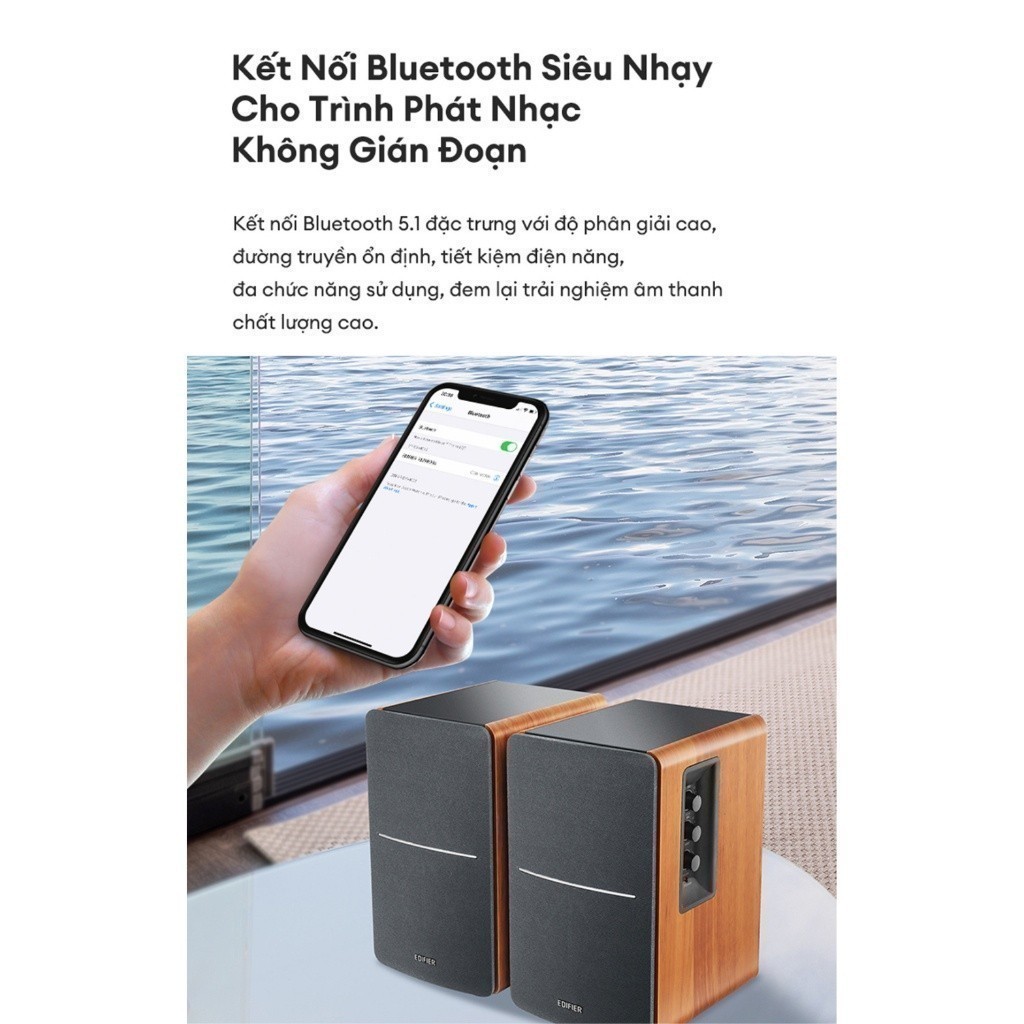 Bộ Loa Bluetooth Để Bàn EDIFIER R1280DBs | Công Suất 42W | Bluetooth 5.1 | Vỏ Gỗ Chống Dội Âm | Bảo Hành 15 Tháng | BigBuy360 - bigbuy360.vn