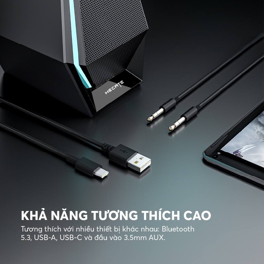 Loa Bluetooth Để Bàn EDIFIER G1500 MAX | Công Suất 30W | Đèn LED RGB | Bluetooth 5.3 | Bảo Hành 15 Tháng | BigBuy360 - bigbuy360.vn