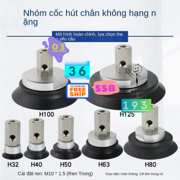 Giác hút chân không ZPX-80HN-B01-B12 - ZPX-63HN-B01-B10 - ZPX-80HN-B01-B10 - ZPX-40HN-B01-B10
