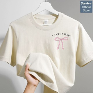 Áo thun nữ form vừa SUNTEE STFV512 phong cách basic in hình 012 vải cotton 250GSM cao cấp thoáng mát