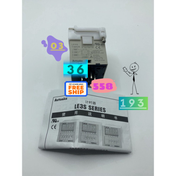 Hẹn Giờ LCD Autonics  Le3s Le3sb Le4s Le3sa
