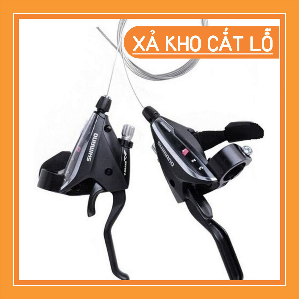 Bộ tay bấm xả/Tay đề cho Xe đạp thể thao SHIMANO 3x8 Speed - Loại đẹp