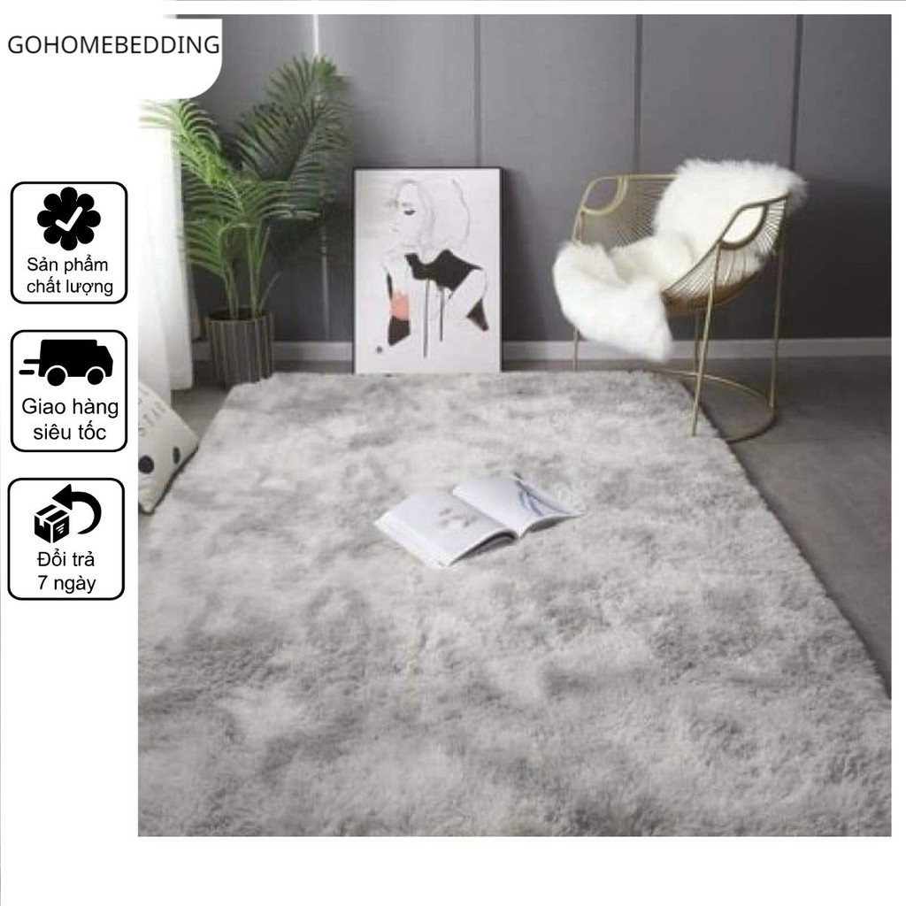 Thảm lông trải sàn siêu mềm mịn thảm trang trí nhà cửa 40x50 , 80x2m , 1m6x1m hàng loại 1