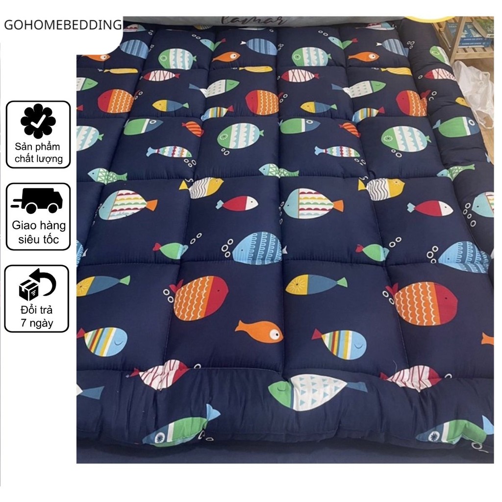 Tấm trải nệm Topper cotton cao cấp hàng chuẩn 5* kích thước m6/m8
