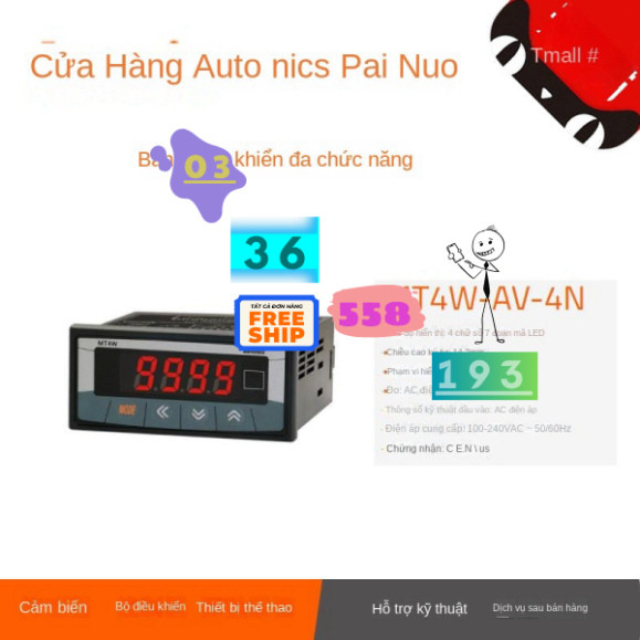 Bảng Điều Khiển Autonics MT4W-AV-4N 40 41 42 43 44 ~ 48 49