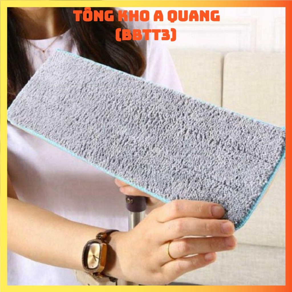 [COMBO 10] Miếng Lau Nhà Thay Thế Chổi Tự Vắt Có Thùng, Bông Lau Thay Thế Chổi Tự Vắt Hình Chữ Nhật 