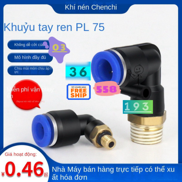 Đầu nối khí  PL8-02/4-M5/6-01/10-03/16-04