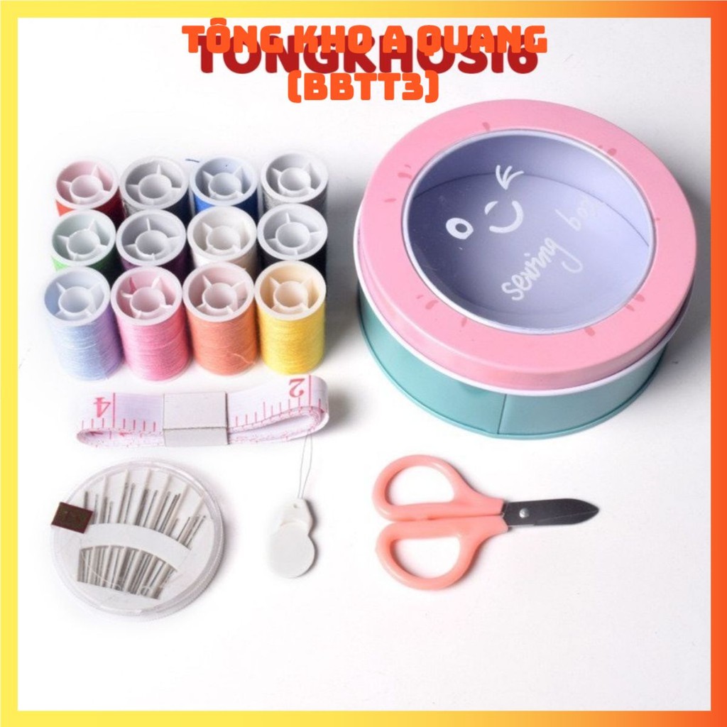 Hộp Kim Chỉ Đa Năng, Hộp Kim Chỉ May Vá, Hộp Kim Chỉ 3 Tầng Tiện Dụng, Nhỏ Gọn, Bộ Kim Chỉ May Vá