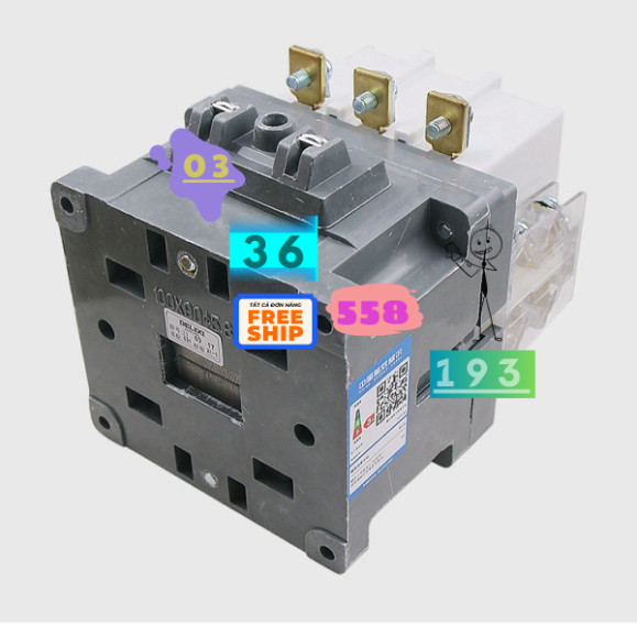 Công Tắc Tơ AC Delixi Cj20 Delixi Điện 220V Một Pha 380V Ba Pha 63 100A 160A
