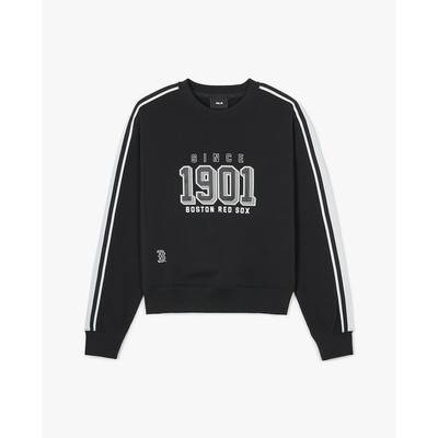 MLB - Áo sweatshirt nữ cổ tròn tay dài Sportive Varsity Track_3FMTV3141-43BKS