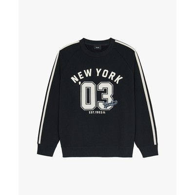 MLB - Áo sweatshirt unisex cổ tròn tay dài Varsity Sportive_3AMTV1044-50BKS