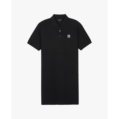 MLB - Đầm polo nữ cổ bẻ tay ngắn mini trẻ trung_3FOPB0543-50BKS