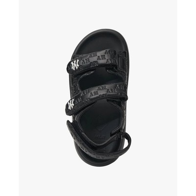 MLB - Giày sandals unisex đế thấp Base Classic Monogram_3ASDBLP43-50BKS